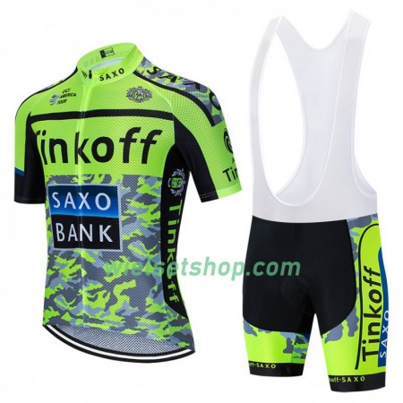 Fietskleding (Fietsshirt + Korte Koersbroek) 2020 Tinkoff N001